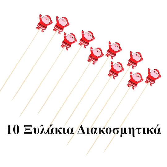 Panora Toppers Mit Weihnachtsmann 10Stücke Panora Toppers Mit Weihnachtsmann 10Stücke