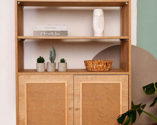 Jut Oak Bookcase 90x40x110cm
