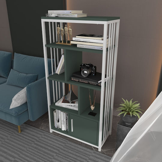 Bibliothek Valero Grün-Weiß 60x29.6x120cm