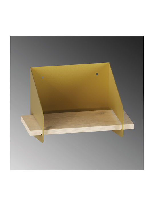 Ράφι Τοίχου Short Gold 30x19x20εκ.