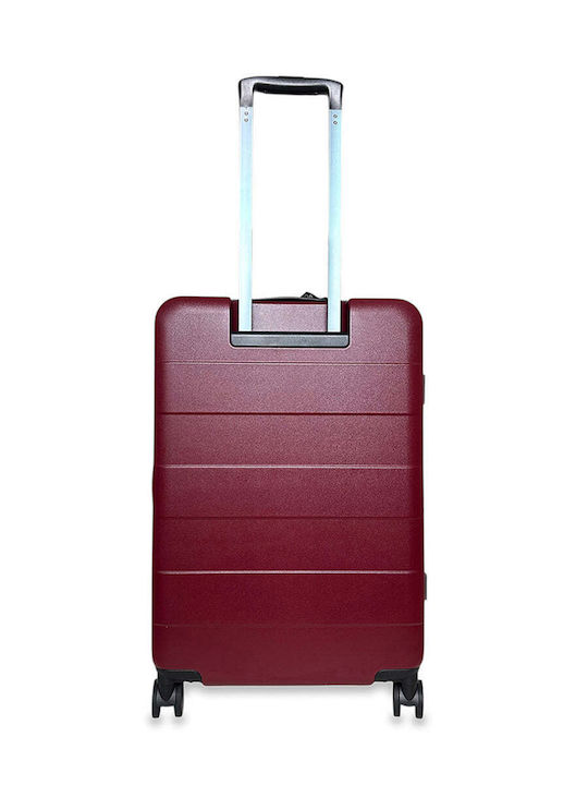 Large Pc Hydra Burgundy Suitcase