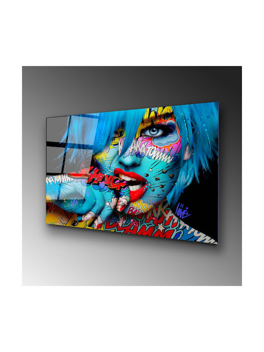 Πίνακας Γυάλινος 123bzm2205 100x70cm Multi Wallity Οριζόντιοι Γυαλί