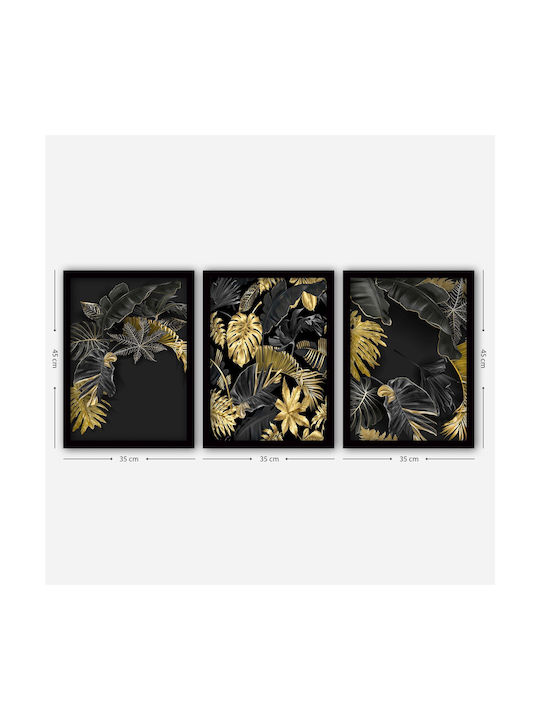 Frames Set 3pcs 364lul1436 35x45cm Multi Wallity Vertical Plastic MDF