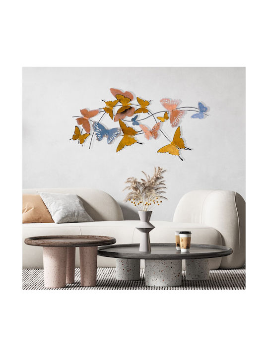 Decor Perete Fluturi 279enz2518 105x8x57cm Multi Wallity Metal