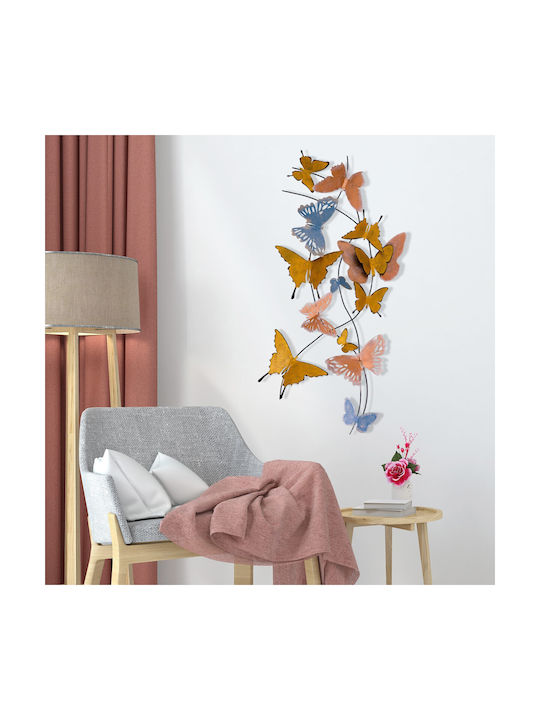 Decor Perete Fluturi 279enz2518 105x8x57cm Multi Wallity Metal