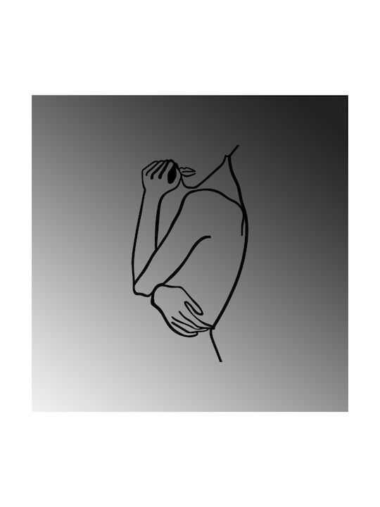 Wall Decor Woman 891tnl1981 70x0.15x38cm Black Wallity Metal