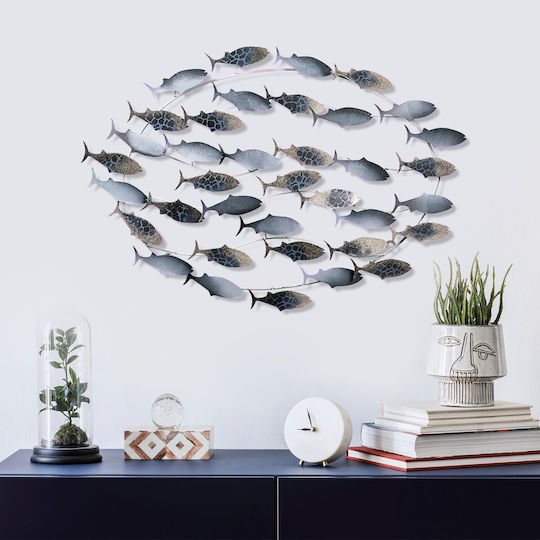 Διακοσμητικό Τοίχου Fishes 930dyu1274 94x4x58cm Multi Wallity Μέταλλο Διακοσμητικό Τοίχου Fishes 930dyu1274 94x4x58cm Multi Wallity Μέταλλο