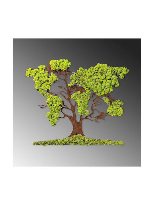 Wallity Wall Decor Tree Handmade Brown Wooden 71x1x59cm