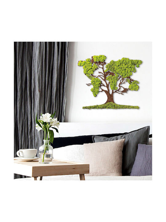 Wallity Wall Decor Tree Handmade Brown Wooden 71x1x59cm