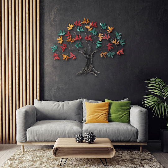 Wallity Wall Decor Yggdrasil Multicolour Metallic 115x4x94cm
