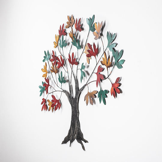 Wallity Wall Decor Yggdrasil Multicolour Metallic 115x4x94cm