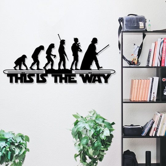Wallity Decorative Silhouette Evrim Black Made of Metal 69x30cm