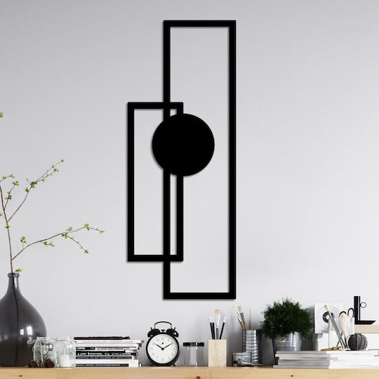 Abstract Wall Decor 891tnl3609 32x85cm Black Wallity Metal Abstract Wall Decor 891tnl3609 32x85cm Black Wallity Metal