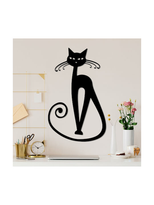Wallity Decorațiune Siluetă Neagră Din Metal 60x37cm
