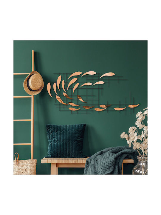 Sheen Wall Decor 891tnl2411 100x4x45cm Black-copper Wallity Metal