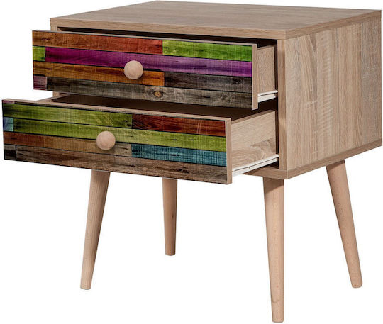 Nachttisch Zwei 863sph3504 60x40x61cm Multi