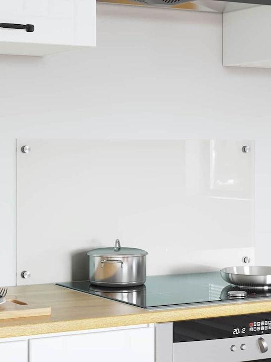 Vidaxl Kitchen Back Panel Transparent 80 x 40 x 0.8 cm Tempered Glass