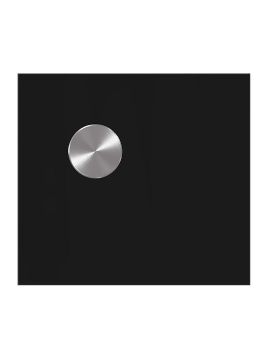 Vidaxl Kitchen Back Panel Black 100 x 40 x 0.8 cm Tempered Glass