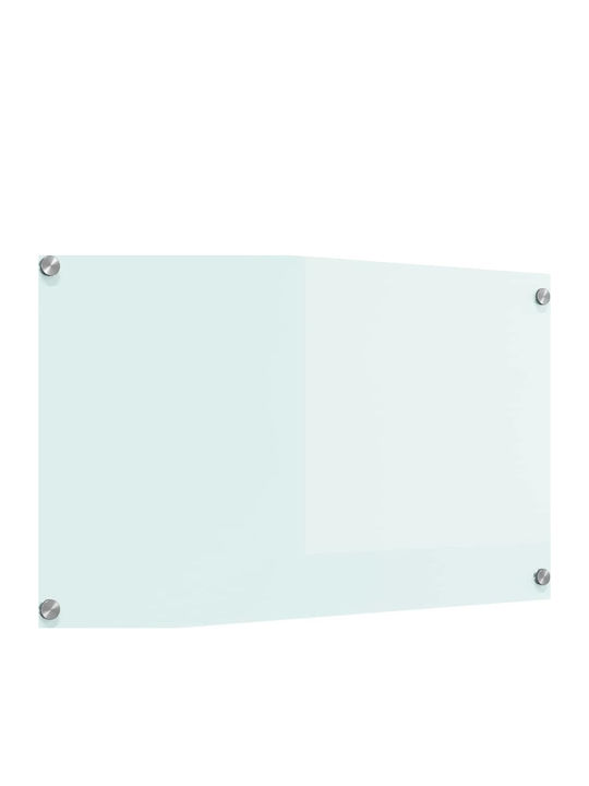 Vidaxl Kitchen Back Panel White 70 x 40 x 0.8 cm Tempered Glass