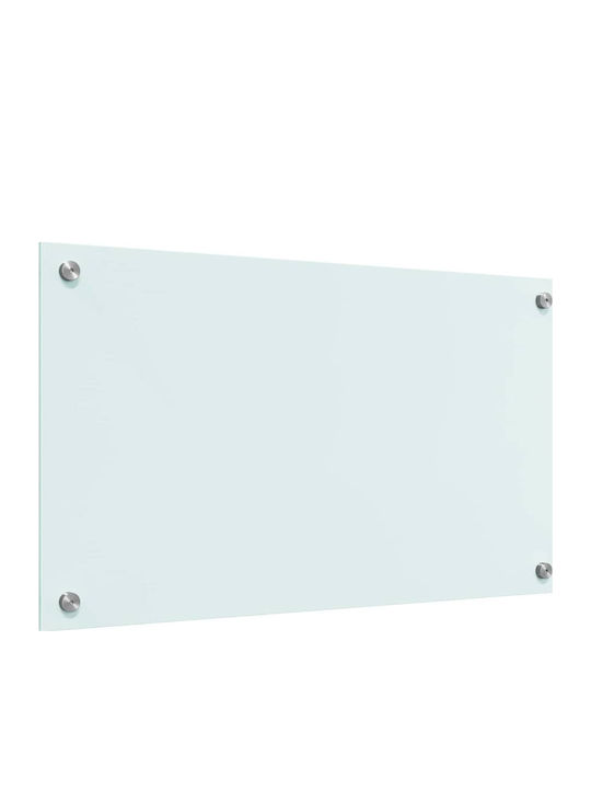 Vidaxl Kitchen Back Panel White 70 x 40 x 0.8 cm Tempered Glass