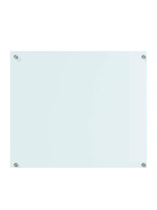 Vidaxl Kitchen Back Panel White 70 x 60 x 0.8 cm Tempered Glass