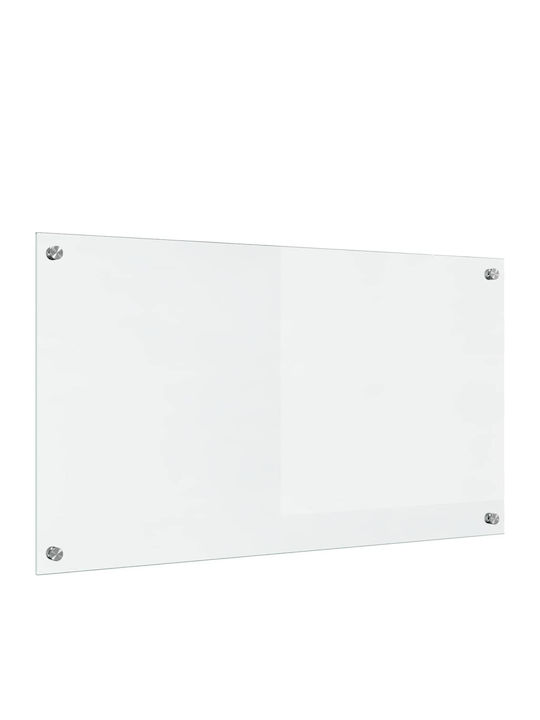 Vidaxl Kitchen Back Panel Transparent 90 x 50 x 0.8 cm Tempered Glass