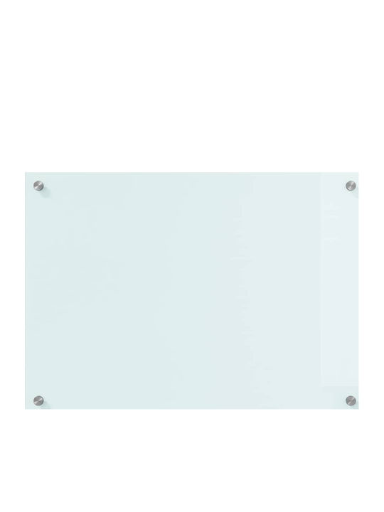 Vidaxl Kitchen Back Panel White 70 x 50 x 0.8 cm Tempered Glass