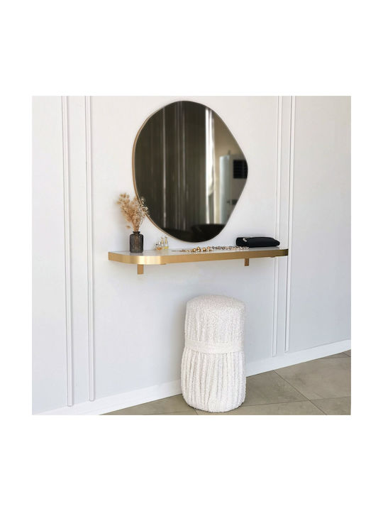Aberto Design Asso Καθρέπτης Τοίχου με Κίτρινο Πλαστικό Πλαίσιο 70x67cm
