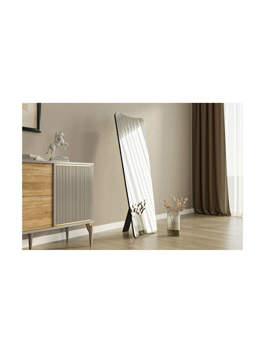 Vitros Wall Mirror 116sam1179 55x2.2x150cm Black Hanah Home MDF