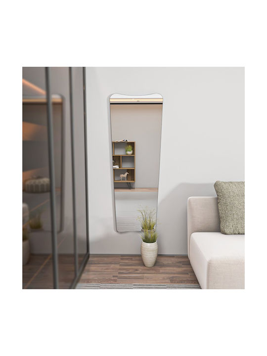 Vitros Wall Mirror 116sam1179 55x2.2x150cm Black Hanah Home MDF