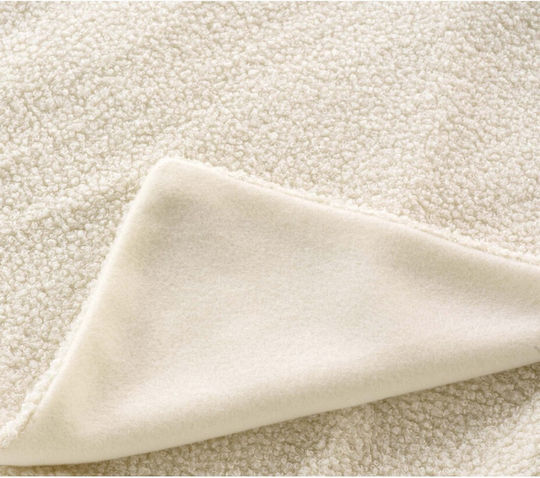 Atmosphera Curly Wooly Πολυθρόνας Π125xΜ150cm Εκρού