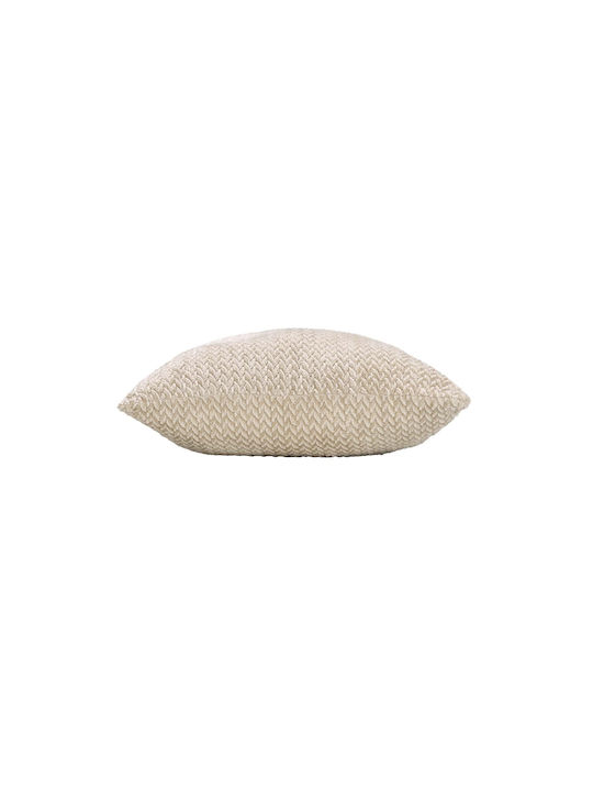 Atmosphera Sofa Cushion Flanela Douceur D'intérieur Beige 45x45cm