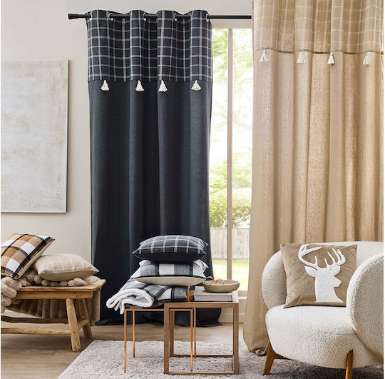 Atmosphera Μαξιλάρι Καναπέ Everest Douceur D'intérieur από 100% Βαμβάκι Μπεζ 45x45εκ.