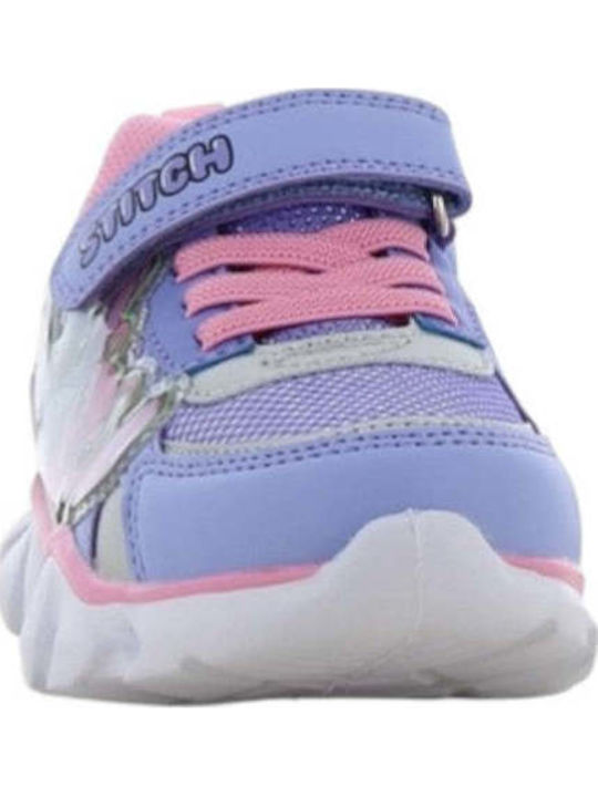 Lilo & Stitch Kids Sneakers with Scratch & Lights Lilac