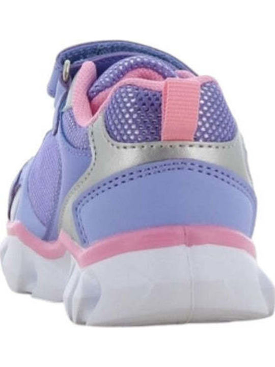 Lilo & Stitch Kids Sneakers with Scratch & Lights Lilac
