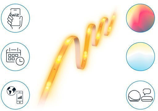 WiZ Smart Ταινία LED Wi-Fi 24V RGBW Φως 4m