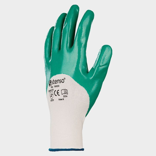 Stenso Arbeitshandschuhe Weiß Nitril/Polyester 1Stück