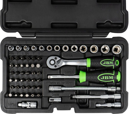 JBM Ratschen- & Steckschlüssel-Sets 1\4" 56Stück