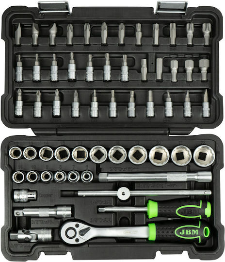 JBM Ratschen- & Steckschlüssel-Sets 1\4" & 3\8" 59Stück