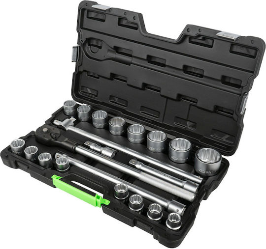 JBM Ratschen- & Steckschlüssel-Sets 3\4" 21Stück