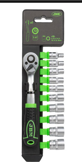 JBM Ratschen- & Steckschlüssel-Sets 1\4" 12Stück