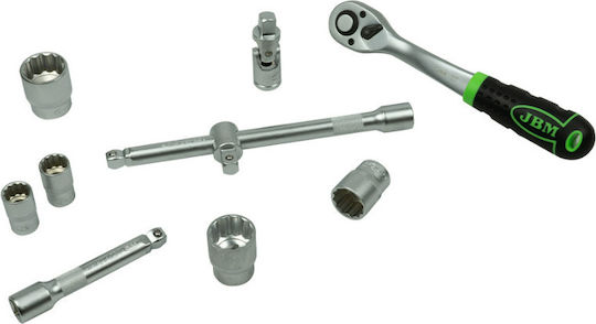 JBM Ratschen- & Steckschlüssel-Sets 1\2" 22Stück