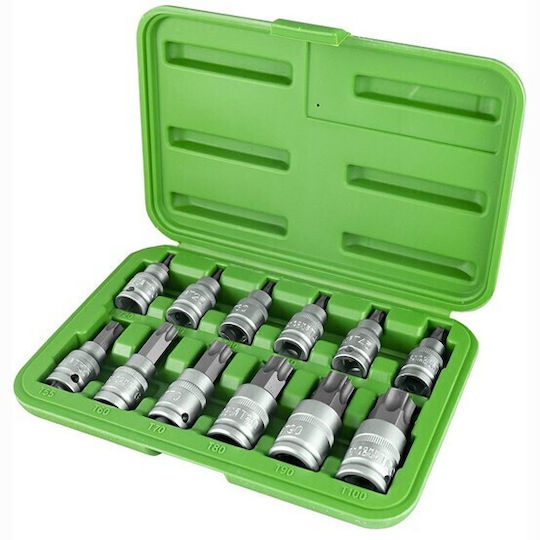 JBM Socket with Motor Torx and Socket 1/2'' Set 12pcs