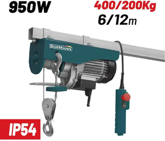 Bormann Electric Hoist BPA4012 for Weight Load up to 400kg Blue