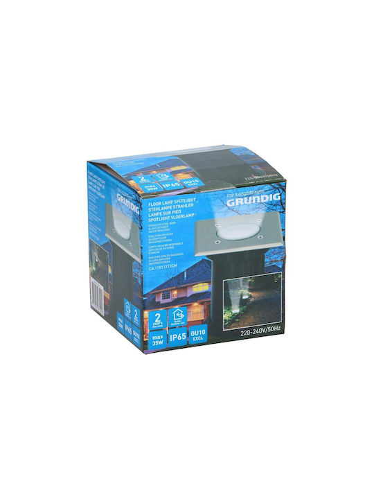 Grundig Spot De Podea IP65 Pentru Bază De Bec GU10 Argintiu