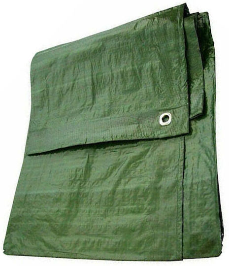 Reinforced Green Tarpaulin 90g 4 X 5m Bradas