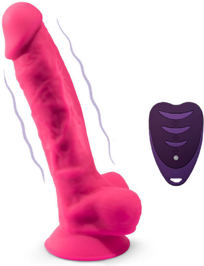 SilexD Model Realistic Vibrator with Remote Control Pink