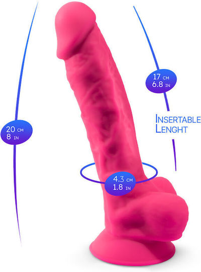 SilexD Model Realistic Vibrator with Remote Control Pink
