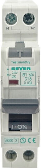Geyer Phase Earth Leakage Relay 16A