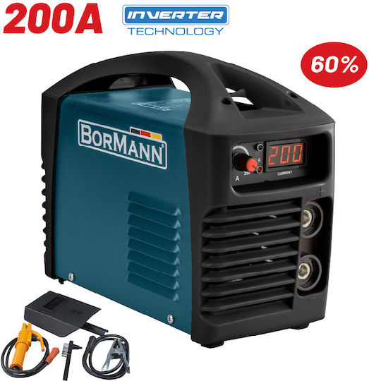 Bormann BIW2010 Welding Machine Inverter MMA with Maximum Welding Current 200A and Duty Cycle 60%